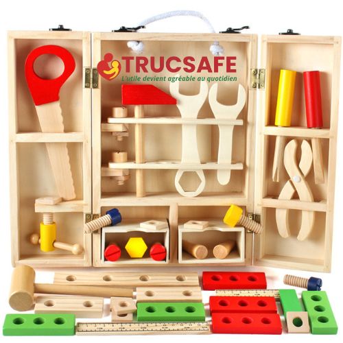 🪵 Kit d’outils en bois – Inspiration Montessori